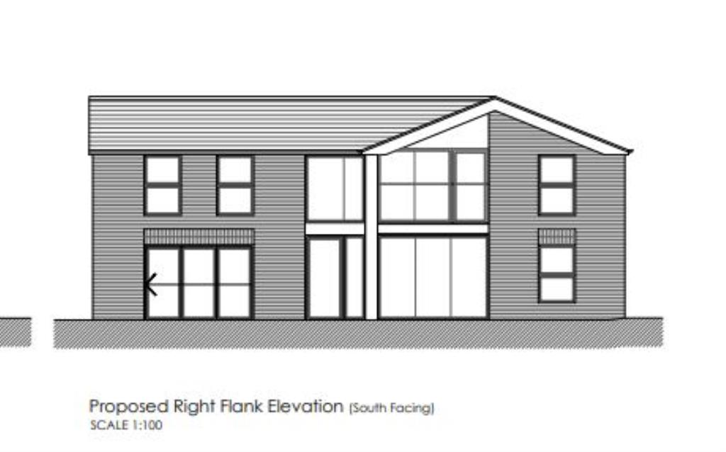 Lot: 42 - OUTSTANDING RURAL OPPORTUNITY! PLANNING FOR DEVELOPMENT OF A SUBSTANTIAL RESIDENCE - Right Elevation